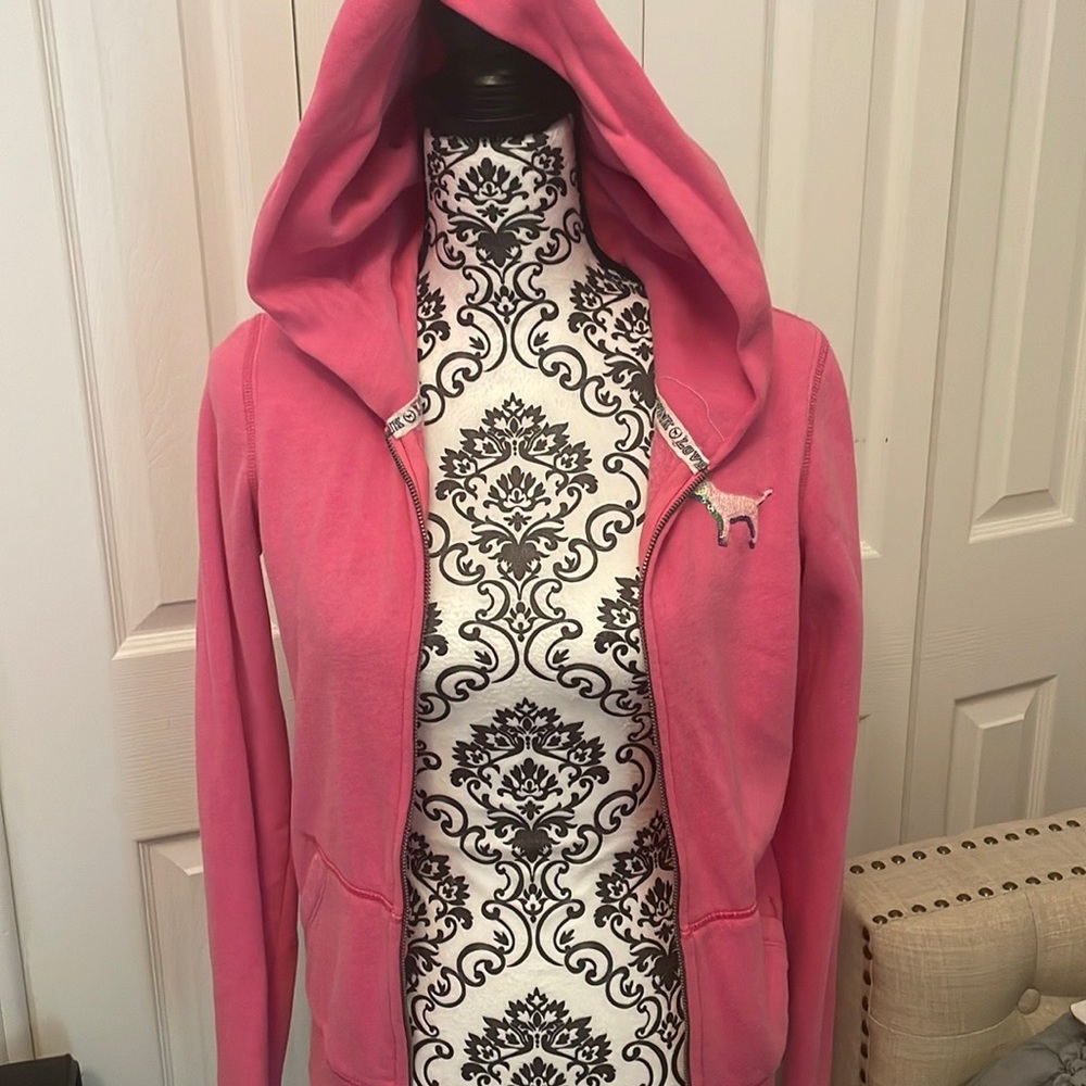 Victorias Secret pink hoodie sweater - size XS-S